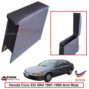 Honda Civic EG SR4 (5th Gen) 1991-1995 4' Plywood PVC Armrest Center Console Box (Black)